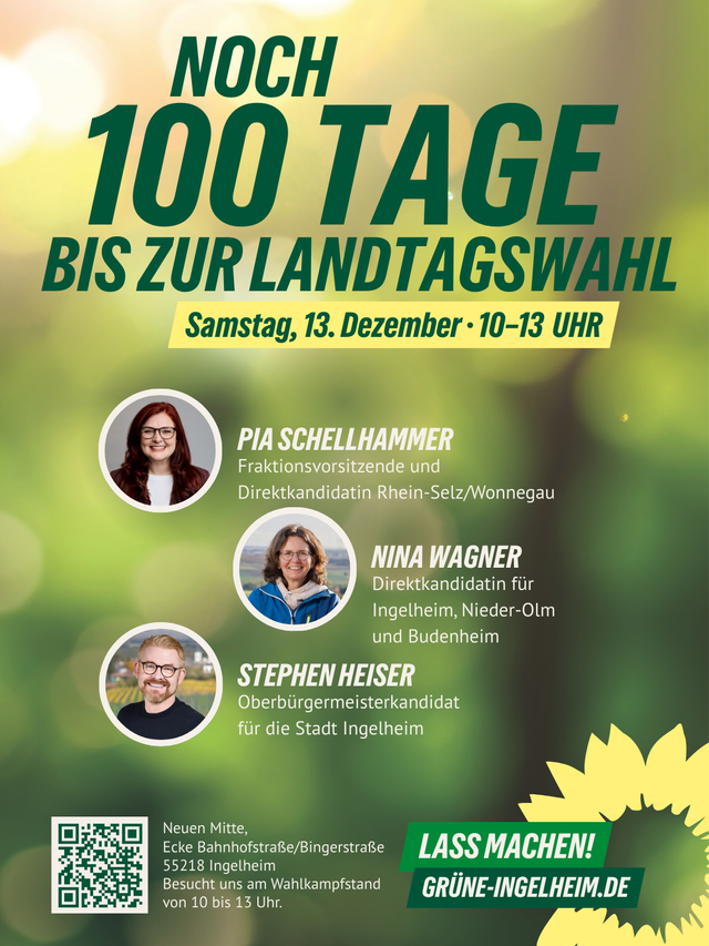 Noch 100 Tage bis zur Wahl